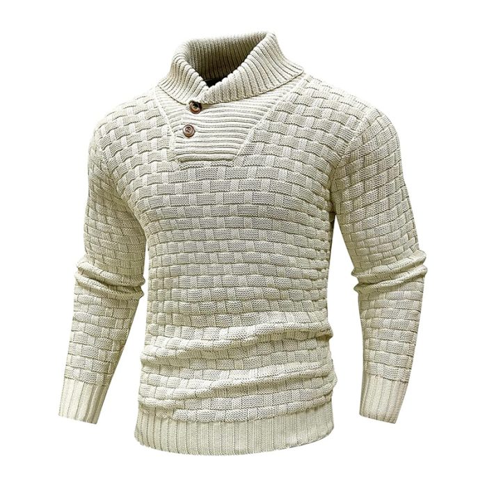 Long Sleeve Textured Ribbed Edge Pullover