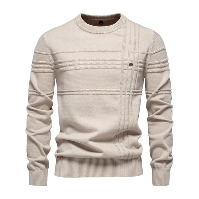 Casual Sweaters with Ribbing Edge